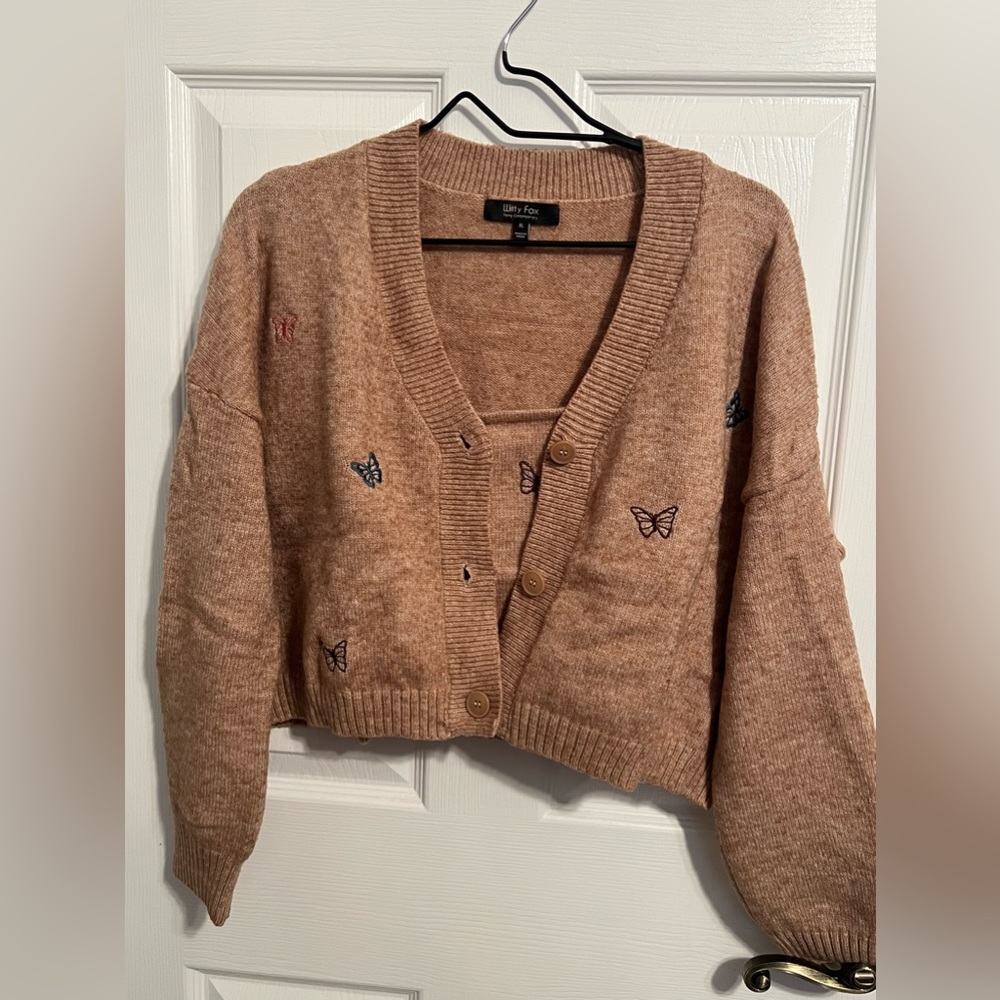 Butterfly 2piece cardigan sweater